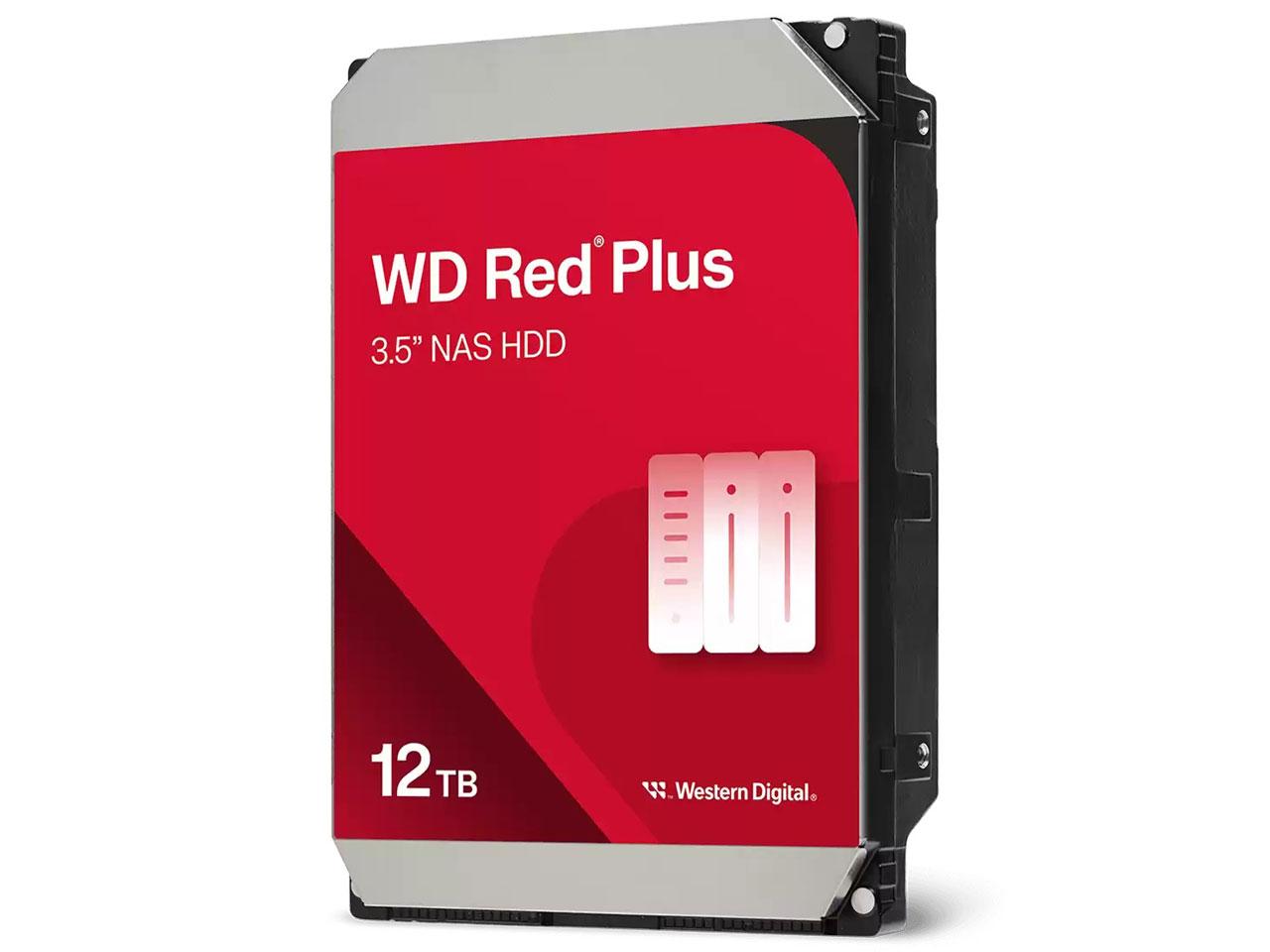 WESTERN DIGITAL WD Red Plus SATA 6Gb/s 512MB 12TB 7200rpm 3.5inch(WD120EFGX)