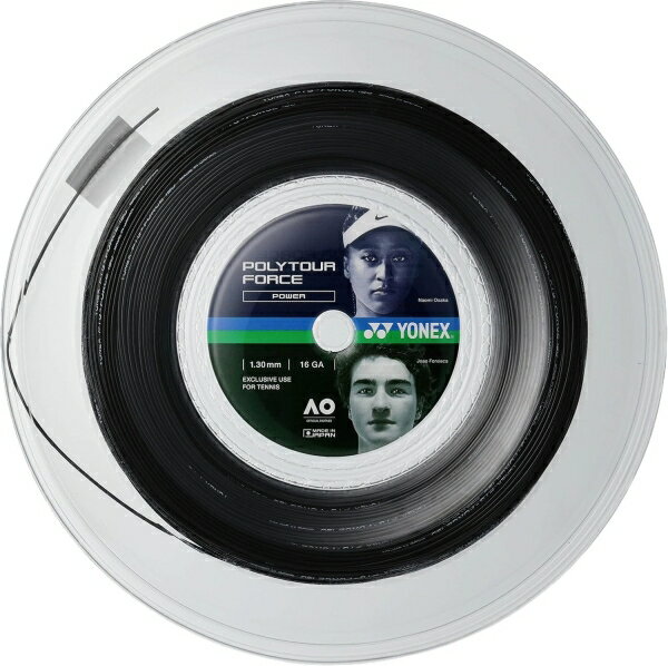 YONEX ヨネックス ポリツアーフォース125(200M) (PTFO25R2) [色 : ブラック]