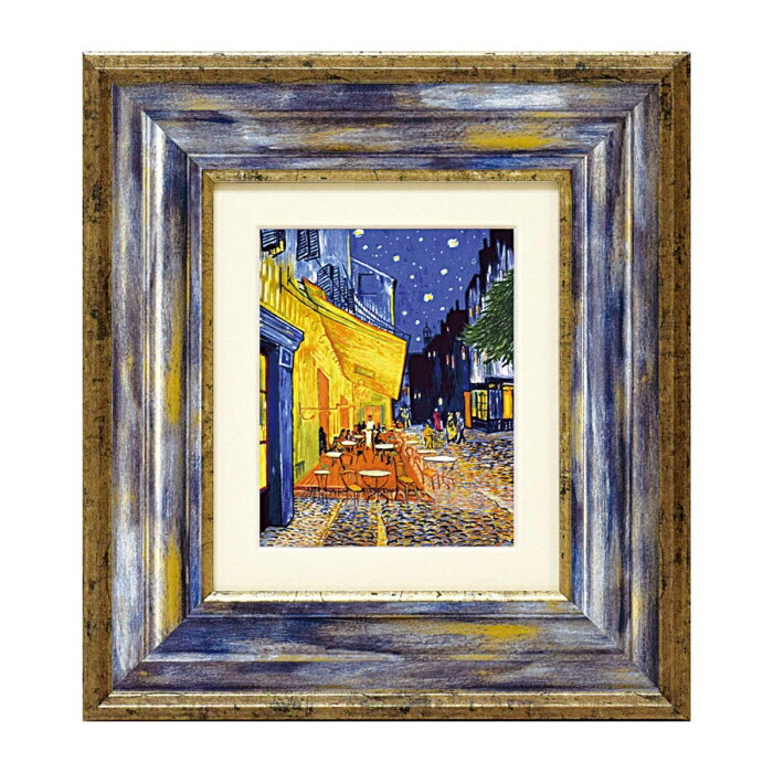 ユーパワー ミュージアム シリーズ アートフレーム ゴッホ 「夜のカフェテラス」 MW-05023 (1177802)