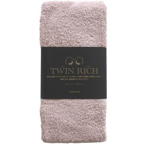 犬飼タオル TR340F-2 ツインリッチ フェイスタオル ピンク (2261057)