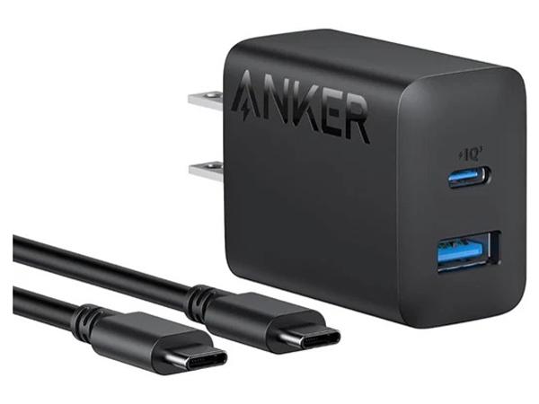 ANKER アンカー B2348N11 Anker Charger (20W、2-Port) with USB-C ＆ USB-C ケーブル ブラック B2348N11 [USB Power Delivery対応 /2ポート /20W]