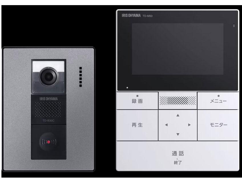 IRISOHYAMA アイリスオーヤマ テレビドアホン TD-SM5030CT-BSH ブラックフレーム/ガンメタリック