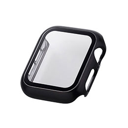 ELECOM エレコム Apple Watch 40mm/ケース/プレミアムガラス/ブラック(AW-23EFCGPBK)