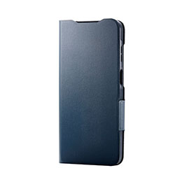 ELECOM エレコム PMG253PLFUNV Galaxy A25 5G(SC-53F)/レザーケース/手帳型/UltraSlim/薄型/磁石付き ネイビー PM-G253PLFUNV
