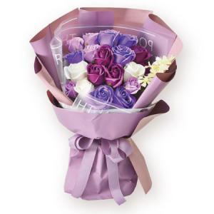 ポピー名古屋(Poppy Nagoya) ソープフラワー レーヌ 6カラーブーケ(8個アソート)GR/OR/PK/PU/RD/YE (S-..