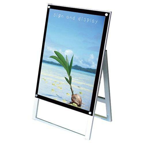 常磐精工 ポスター用スタンド看板マグネジ　B2片面　ブラック PSSKMN-B2KB 1台