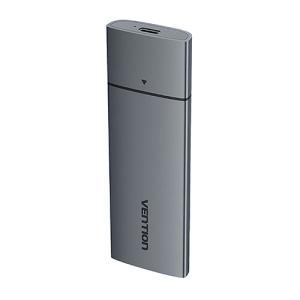 VENTION M.2 NVMe SSD用ポータブルケース(USB 3.1 Gen 2-C)Gray アルミニウム合金(KP-9286)