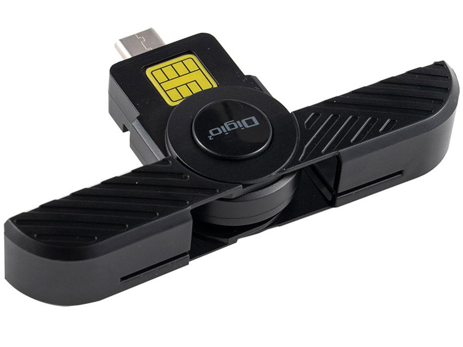 讀取, 寫入 - ナカバヤシ マイナンバーカードリーダー USB TYPE-C 折畳型 ICカードリーダー