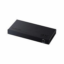 ELECOM エレコム HDMI切替器/4K60Hz/3入力+1出力/メタル/ブラック(DH-SW4KB31BK)