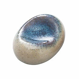 ヤマコー 小判吹付箸置 ベージュ 約4.5x3.3xH1.7cm