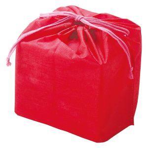 ヤマコー 新お節重用巾着袋 6.5寸用 レッド 約21x21xH22cm