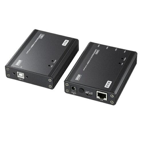 SANWASUPPLY ����掠�ץ饤 USB2.0�������ƥ����(100m��Ĺ��4�ݡ���)(USB-EXSET4)