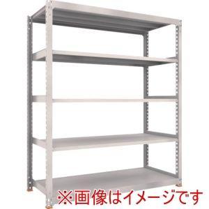 TRUSCO トラスコ中山 TRUSCO スチールラック M5型中量棚 1800X721XH2100 5段 単体 免震樹脂ベース付 ネオグレー ネオグレー (M57675SFC 8000NG)
