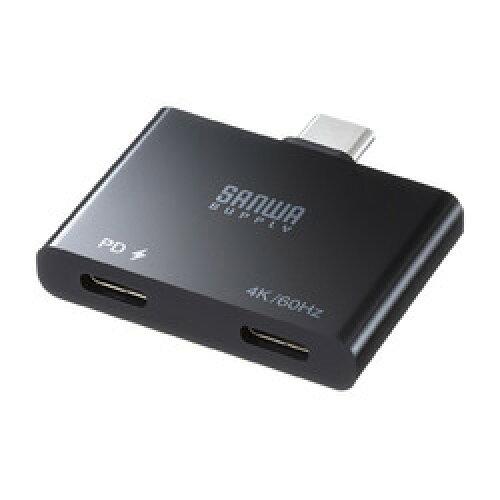 SANWASUPPLY ����掠�ץ饤 USB Type-C ��ĥ�����ץ�(�����ץ������ס�PD�б�)��AD-ALCCPD01��