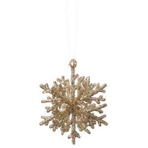 ASCA アスカ グリッタースノーフレークオーナメント (AX60933-000)【入数:48】