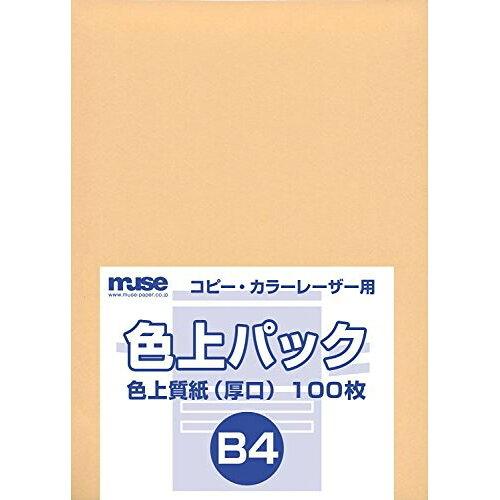 ミューズ 色上パック 色上質紙 B4 びわ (2147918)