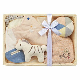 ダンデライオン トーイセット シマウマ 【パッチワークスタイ・授乳スタイ・ガラガラ・ボール・竹籠×各..