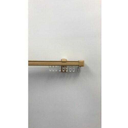 フルネス 伸縮カーテンレール クロスライド 4mシングル(2.1-4.0m) ミディアムウッド (1380745)