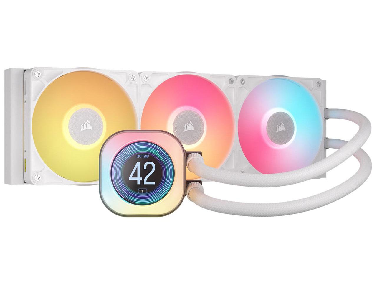 Corsair Memory iCUE LINK TITAN 360 RX RGB LCD -White- (CW-9061026-WW)