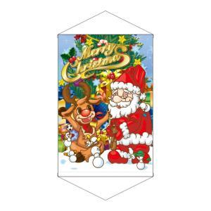 NOBORIYA のぼり屋 ☆N_縦型タペ 69302 MerryChristmasトナカイ サンタ (69302)