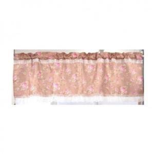 アクロスシーズ(Acrossseas) ローズ柄カフェカーテン45cm ベージュ QSI-2209BE/45 (1891145)