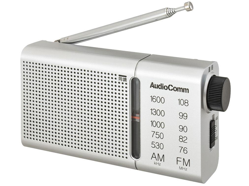 OHM オーム電機 ハンディラジオ(高感度DSP/ワイドFM/イヤホン付/単3形×2本使用/シルバー) RAD-P503S