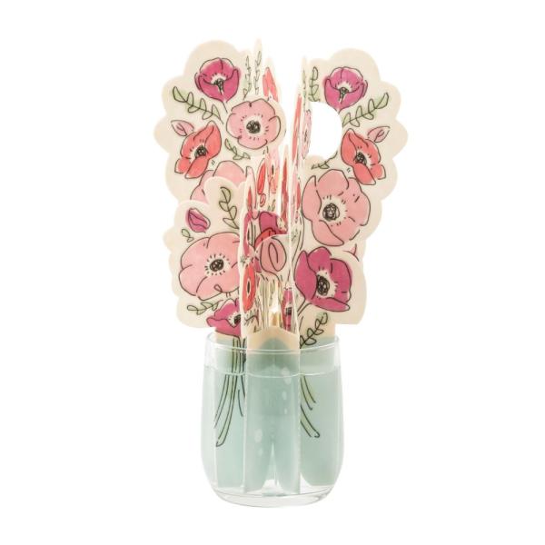 積水樹脂 BUAM ペーパー加湿器 ブーケモチーフ アネモネ BUAM