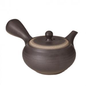 ヤマキイカイ Y429 盛正作 黒吹き円太線段 急須