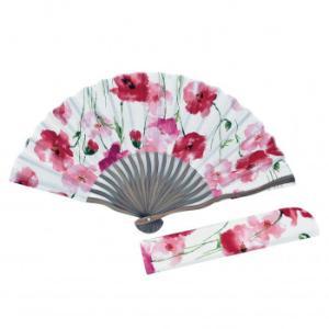 大西賢製販(Oonisikenseihan) 大西賢製販 Ripple×tottua 波骨布扇子・扇子袋セット レトロフラワー レッド SGF27-A14 (2238084)