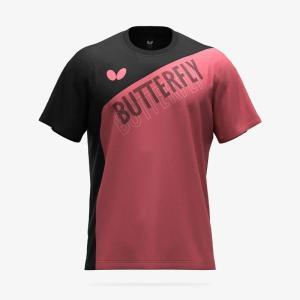 Table Tennis - BUTTERFLY バタフライ TAMASU タマス ノイアル・Tシャツ (47430) [色 : コーラルピンク] [サイズ : XO]