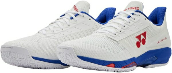 YONEX ヨネックス パワークッションアドアクセルWGC (SHTAAWG) [色 : ホワイト/パープル] [サイズ : 25.5]