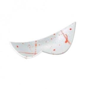 福井クラフト(Fukui Craft) 有田焼 錦黒化粧赤タタキラスタ笹型小鉢 80506970 (1974974)