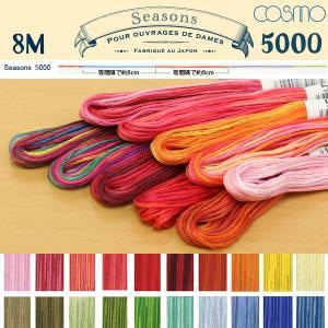 LECIEN (ルシアン) COSMO(コスモ) Seasons 25番 刺しゅう糸 色番 (5001) (80-6_5001)【入数:5】