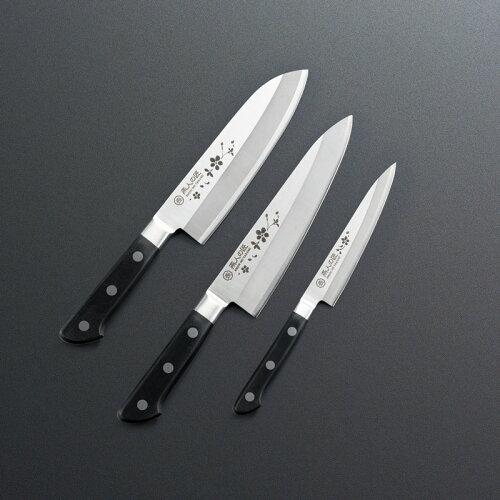 よこやま 燕人の匠 桜吟 三徳包丁165mm＆牛刀包丁180mm＆ペティナイフ130mm ETO-2502 (2244649)