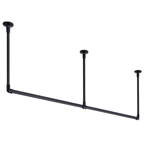 30018355 トーソー(TOSO) ハンギングバーH2 天井付Cセット ブラック 1780X600mm (2256382)