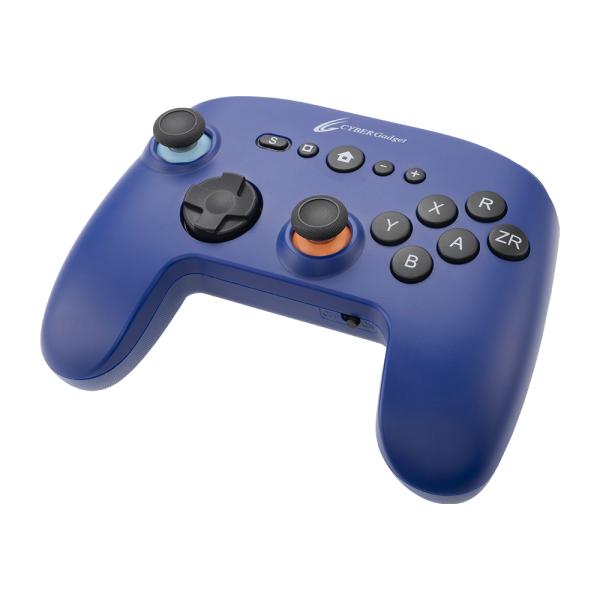サイバーガジェット Switch2用 ゲーミングコントローラー6B 無線タイプ ブルー【CY-S2GC6BWL-BL】 ecjoy-92032753 ECJOY!楽天市場店 パッケージ画像