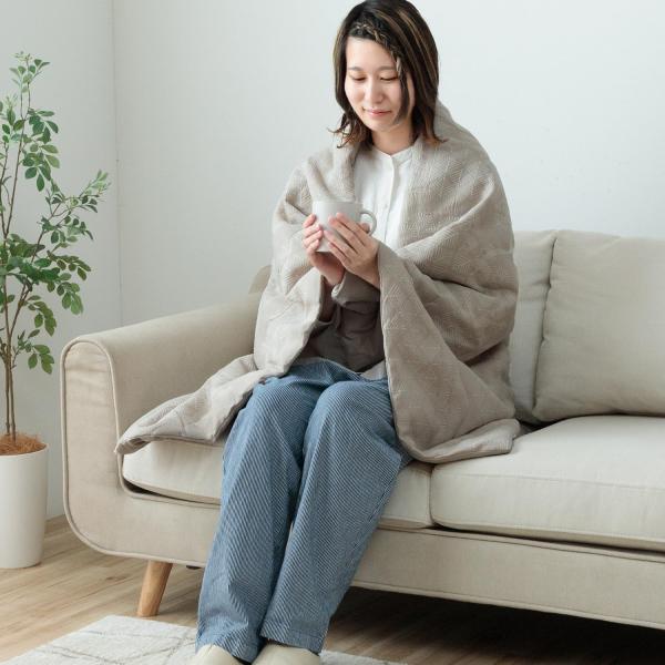 イケヒコ 寝具 インテリア ジャパンディ おしゃれ かわいい 落ち着く ホワイト おすすめ 人気 シンプル ハーフケット グレー 100×140