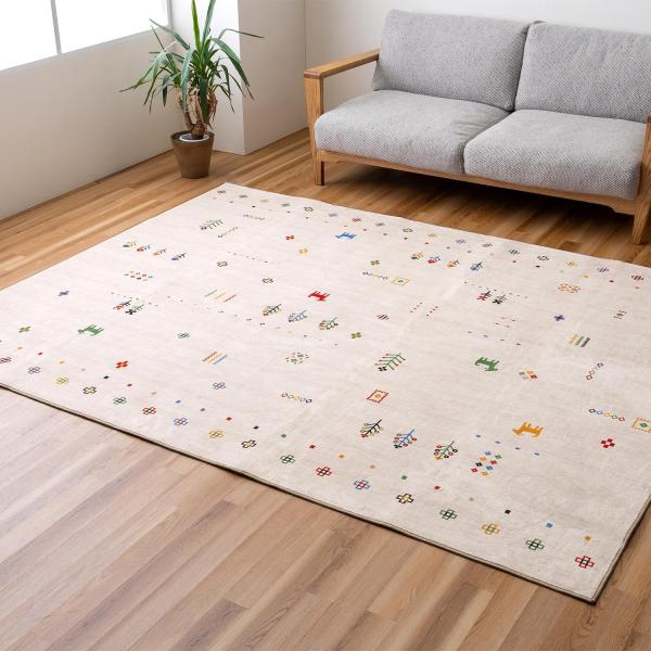 イケヒコ ルース 長方形 製品 BE 190X240 ベージュ