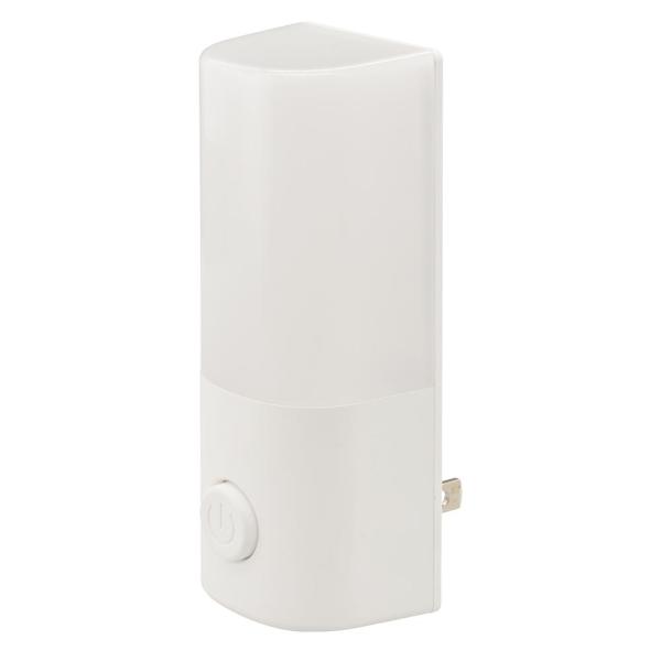 OHM オーム電機 LEDナイトライト(スイッチでON-OFF/電球色/65 lm/コンセント差込式/ホワイト) NIT-ALA6PCL2-WL