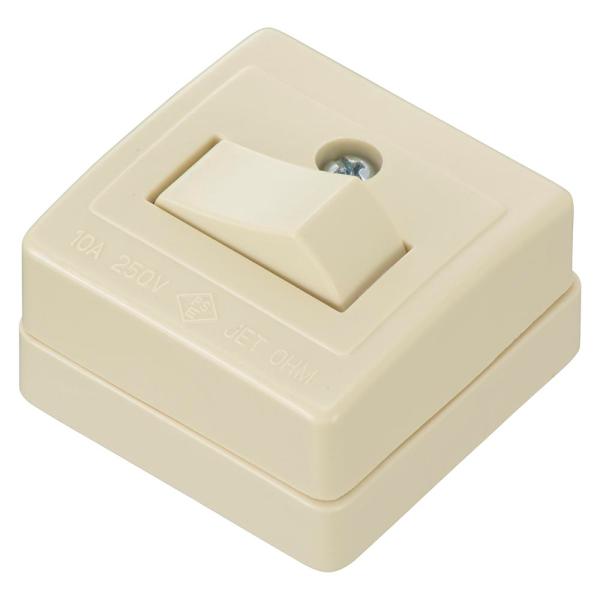 OHM オーム電機 角型タンブラスイッチ(3路/露出配線用/1000Wまで/10A-250V) HS-RSW3R/P