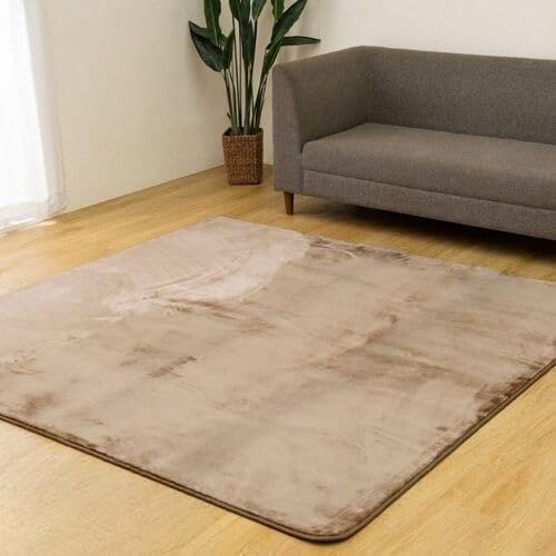 Low Rebound Cushions - イケヒコ カーペット ボリュームラグ ベージュ 220×220cm