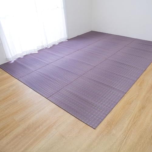 Low Rebound Cushions - イケヒコ い草カーペット 博多 パープル 174×174cm