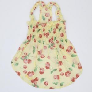 なごみ (ペット) Gemelli サクランボシャーリングワンピース イエロー L LGW344 (2172315)