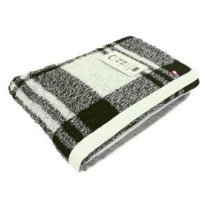 林(Hayashi) 林(HAYASHI) バスタオル 今治 ルーミーチェック ブラック BN208930 (2269668)