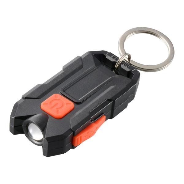 OHM オーム電機 充電式キーライト(最大150 lm/連続使用2〜5時間/調光2モード) KH-MR-150-K