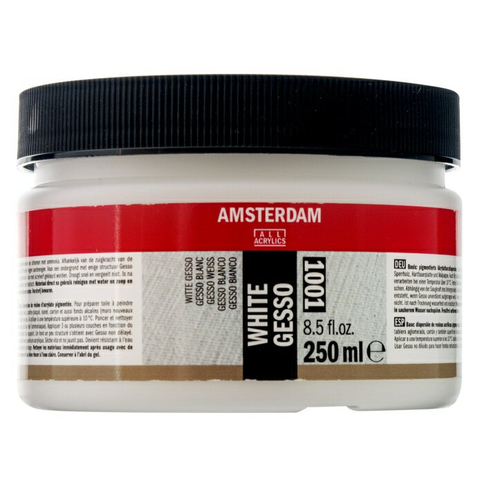 Koninklijke Talens AMSTERDAM アムステルダム アクリリックメディウム 下地剤 ホワイトジェッソ 1001 250ml T2417-3001 403654 (1068575)