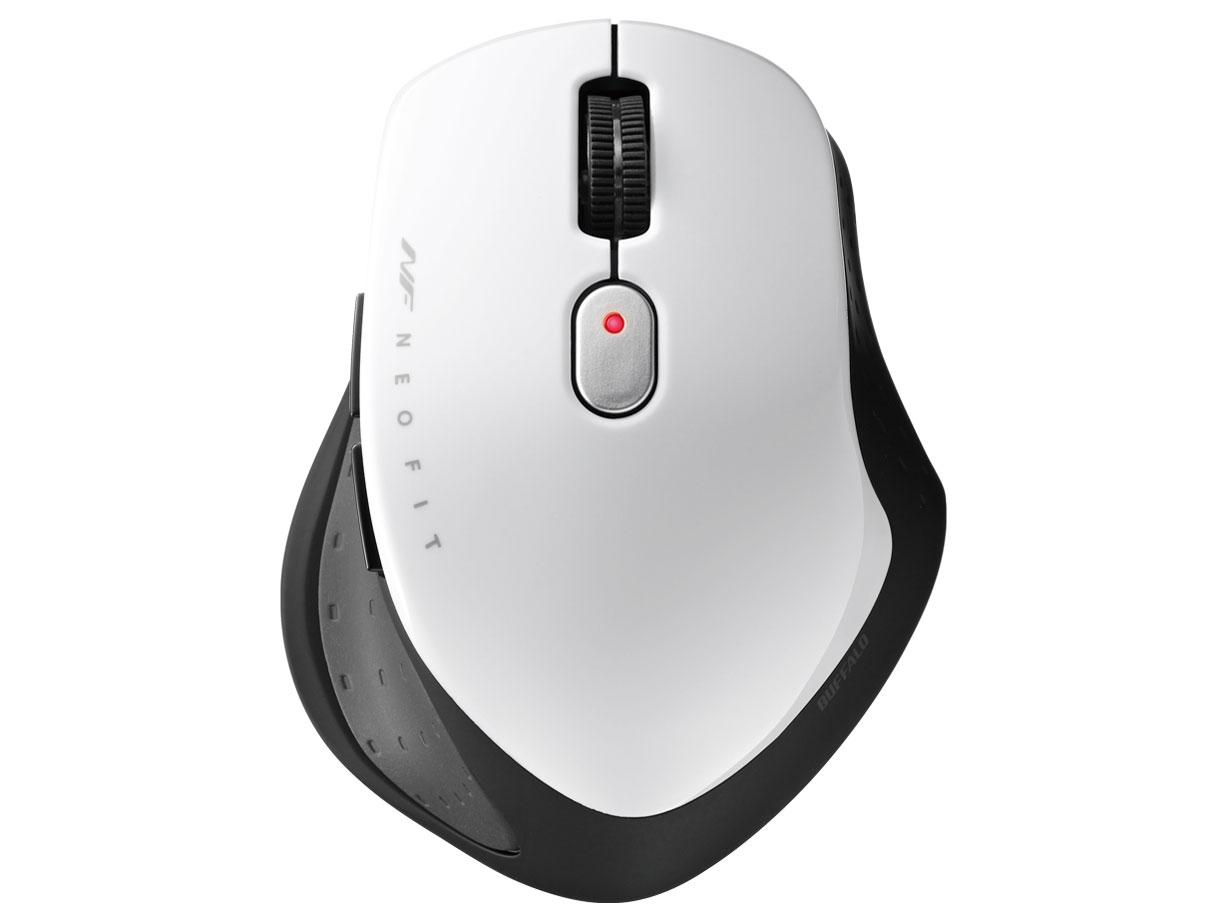 BUFFALO バッファロー BSMBB540WH 静音5ボタンBluetooth5.0 切替機能付 マウス ホワイト(BSMBB540WH)