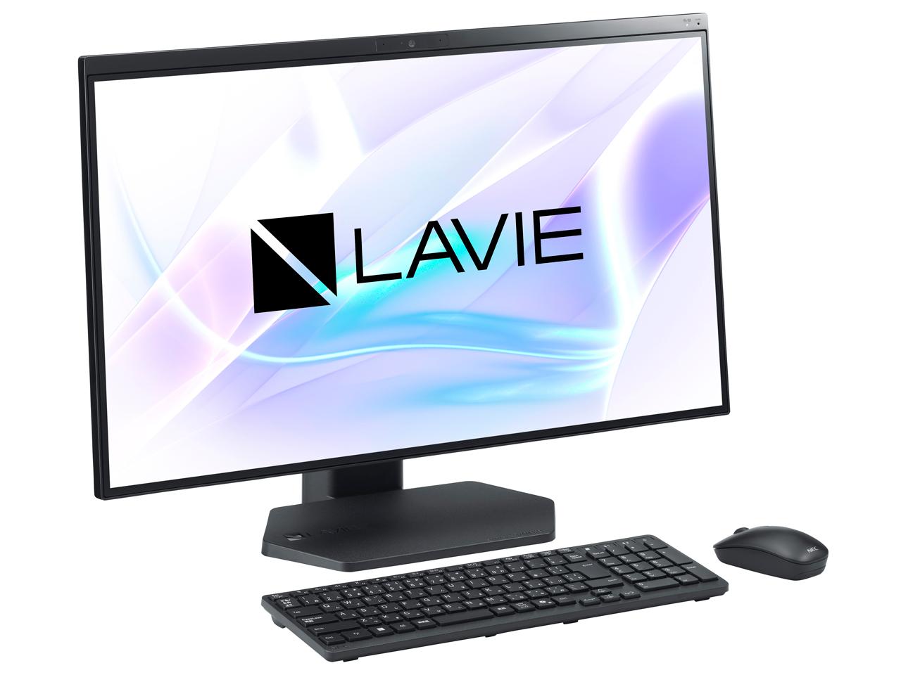 NEC 日本電気 PC-A2795LAB NEC LAVIE A27 ファインブラック Windows 11 Home Core i7 メモリ16GB SSD 512GB 液晶一体 27.0型（インチ） Webカメラ有り Office有り(試用版) Bluetooth v5.3 ODD有り キーボード/マウス付属