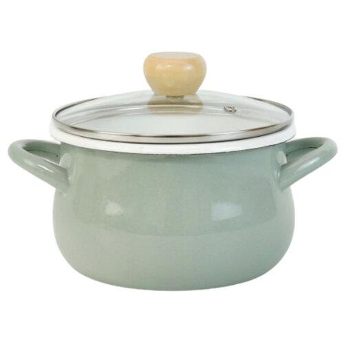 IH非对应 - 和平フレイズ ストクック IH対応ホーローポット 18cm グリーン RB-3245 (1026812)【入数:8】