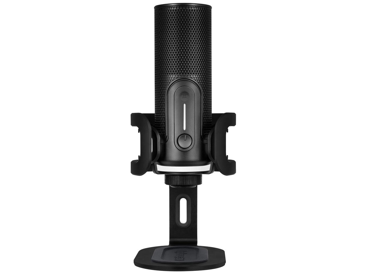 Pro Gamersware MIC Pro マイク 指向性切替 24bit 192kHz 台座(MIC-PRO-192-RGB-ST-BK)